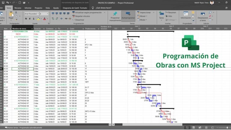 Programación de Obras con MS Project